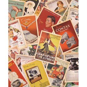 Vintage Famous Poster Print Post Cards
